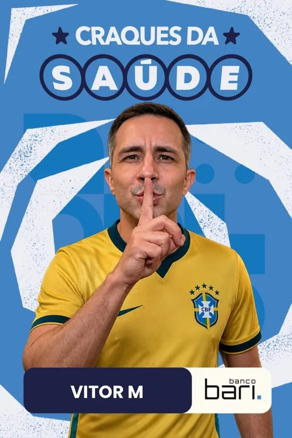 Banco Bari · Craques da Saúde: arte criada com IA pela Fotopop