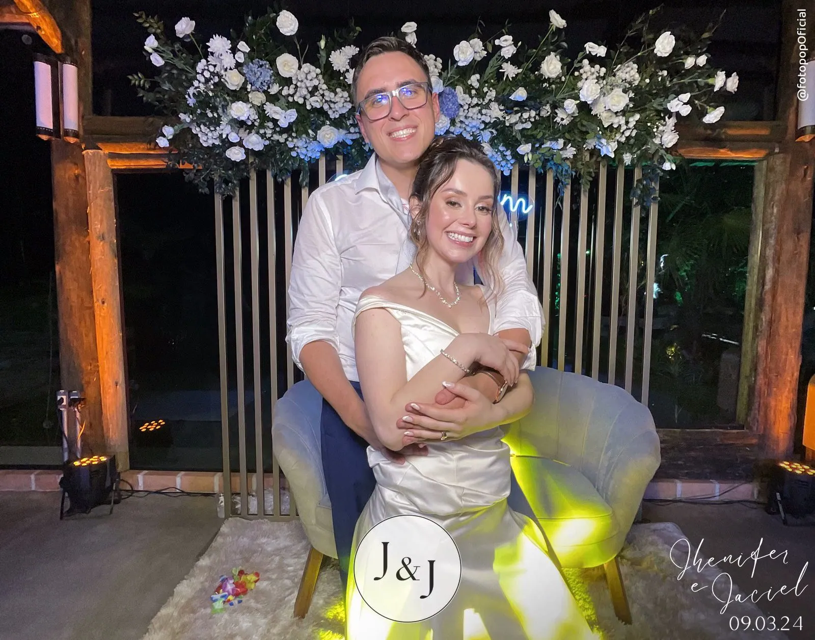 Foto de um casamento com o layout do Totem Pop (4 de 4)